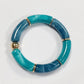 Boho Acrylic Beads Bracelet for Women Multi Color Friendship Elastic Girls Bohemia Stretchy Resin Charm Couple Bangles Jewelry