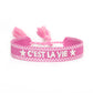 Woven Friendship Bracelet For Women With Saying C'EST LA VIE Summer Stackable Jewelry