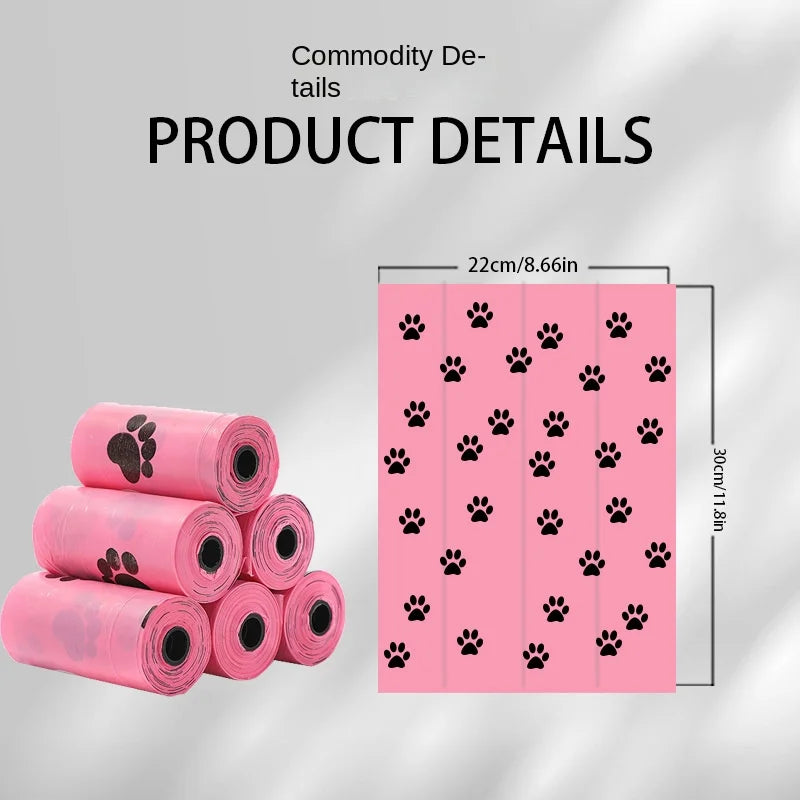 Dog Poop Bag Biodegradable Pet Dog Poop Bag Zero Waste Dog Pooper Bags Paw Doggy Litter Poop Bag Dog Poop Bag Dispenser