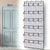 1X 24 Grid Wall-Mounted Sundries Shoe Organiser Fabric Closet Bag Storage Rack Mesh Pocket Clear Hanging Over The Door Cloth Box