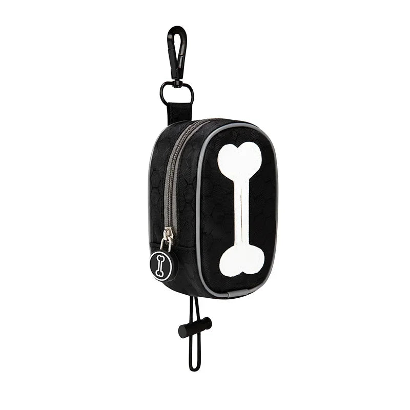 Fashion Dog Poop Bags Holder Fits Any Dog Leash Durable Large Capacity Pet Poop Bag Dispenser Container Training Pouch