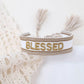 2023 New Adjustable Woven Friendship Couple Bracelet For Women Bohemia Braided Embroidery Letters Tassel Bangles Fashion Jewelry