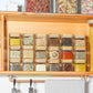 Glass Spice Jars with Bamboo Lid, 4oz Airtight Square Spice Containers with Lables, Empty Seasoning Jars for Spice Salt Sugar