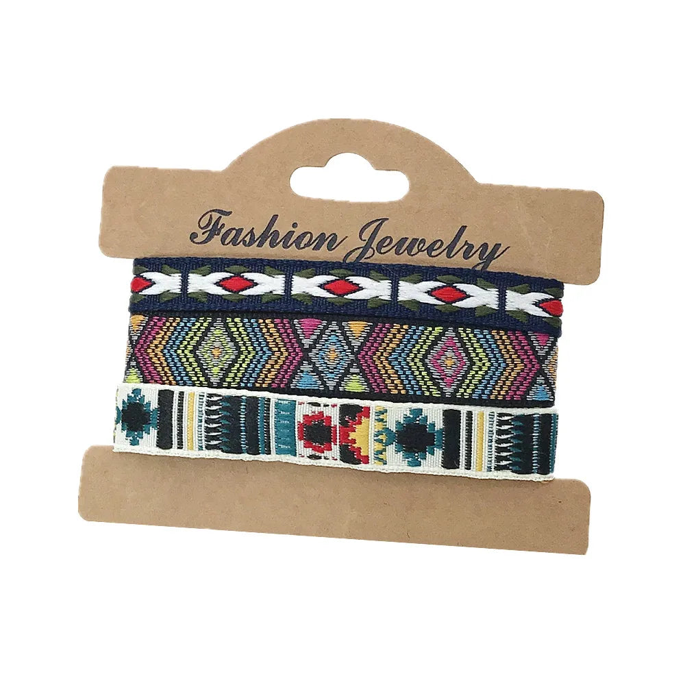 3pcs/Set Boho Ethnic Wrap Friendship Couple Bracelet For Woman Men Bracelets Bangles Jewelry Set Wholesale Accessories Dropship
