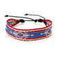 Boho Woven Friendship Love Wrap Bracelets Rope Handmade Thread Braided Ethnic Embroidery Wristbands Women Men Jewelry Adjustable