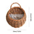 Hand Made Wicker Rattan Flower Planter Wall Hanging Wicker Rattam Basket Garden Vine Pot Plants Holder Garden Pots Wall Planter