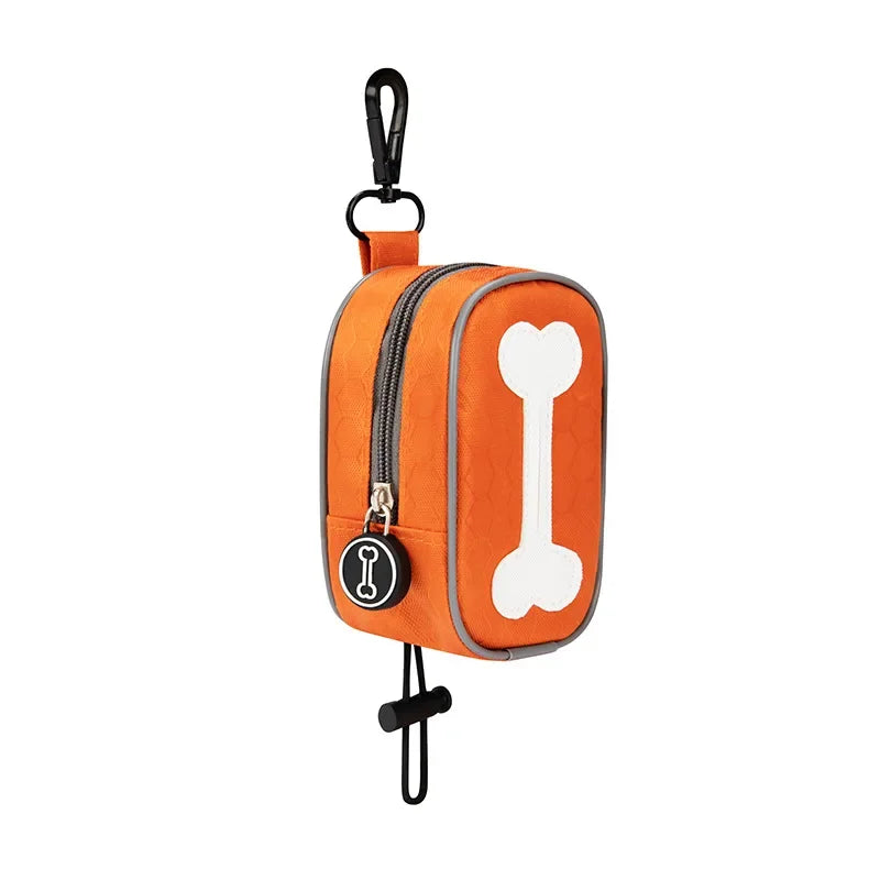 Fashion Dog Poop Bags Holder Fits Any Dog Leash Durable Large Capacity Pet Poop Bag Dispenser Container Training Pouch