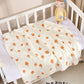Baby Swaddle Blanket Double Layer Muslin Cartoon Print Soft Newborn Cotton Swaddling Wrap Baby Stroller Cover Bedding 80*80cm